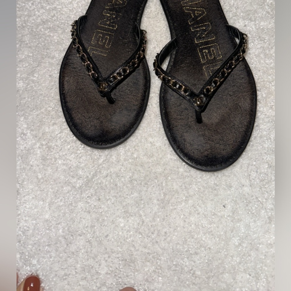 Chanel flip flops